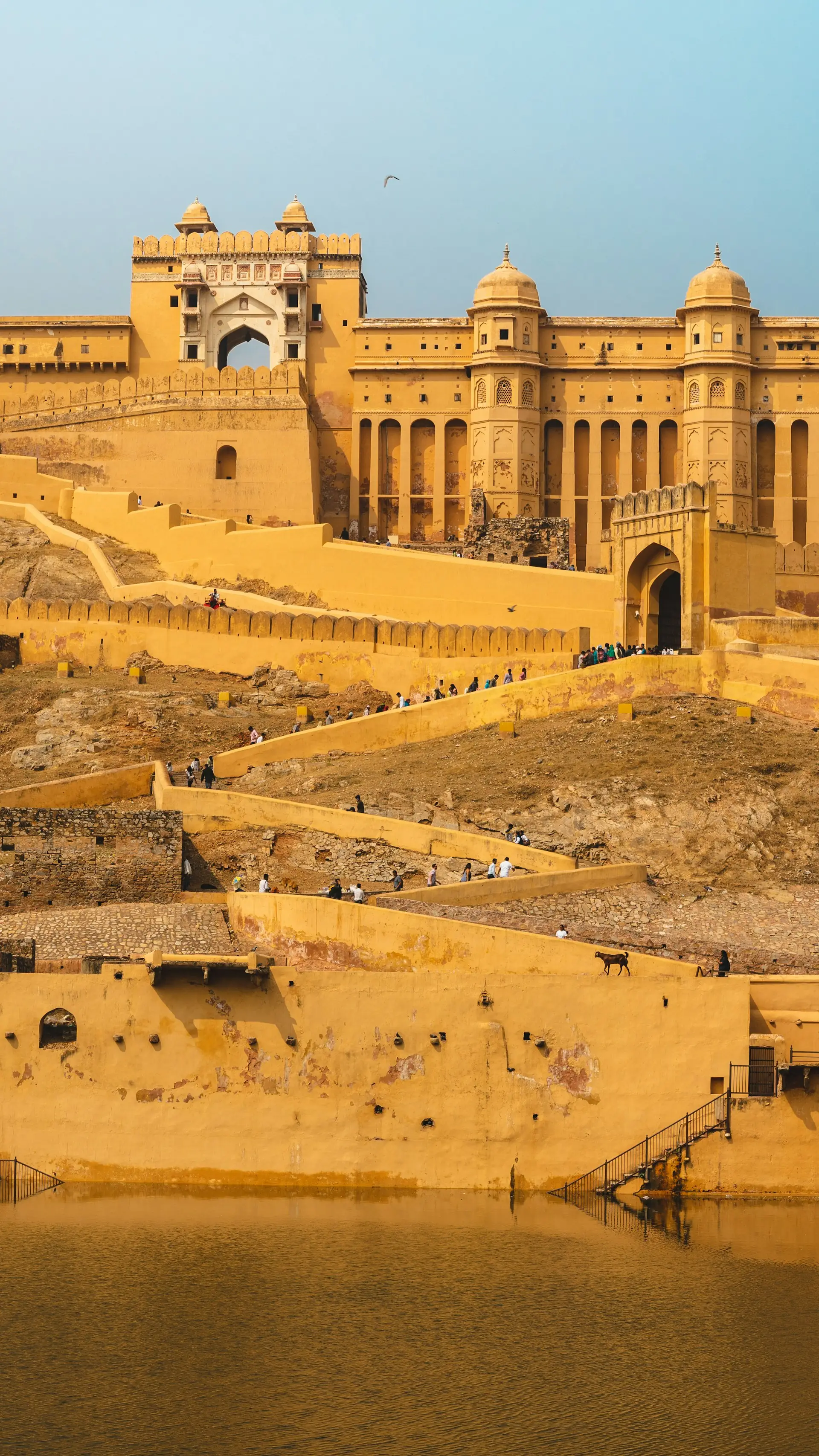 Majestic Indian heritage architecture at golden hour
