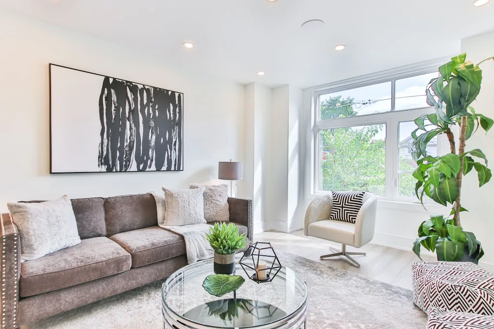 Living room after interior design